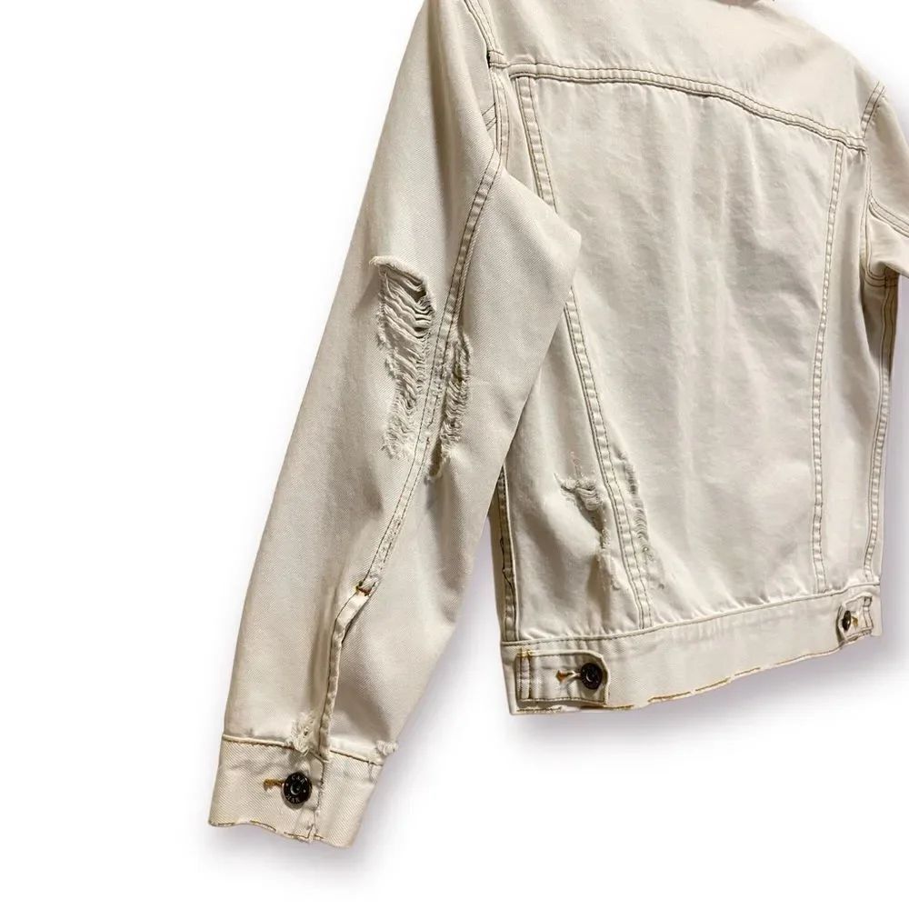 CARMAR Light Denim Distressed Jacket |Size: Small| - Picture 9 of 11